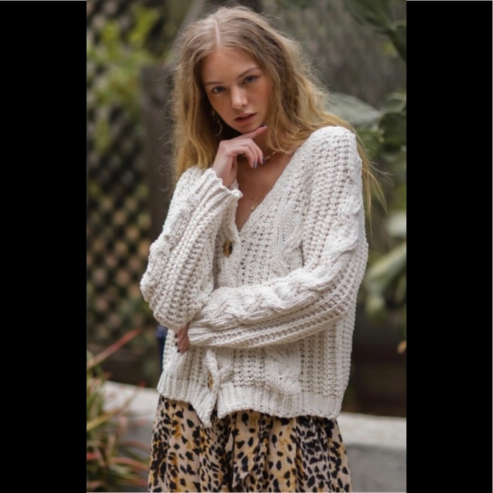 Button Down Chunky Knit Cardigan - Picture 4 of 11